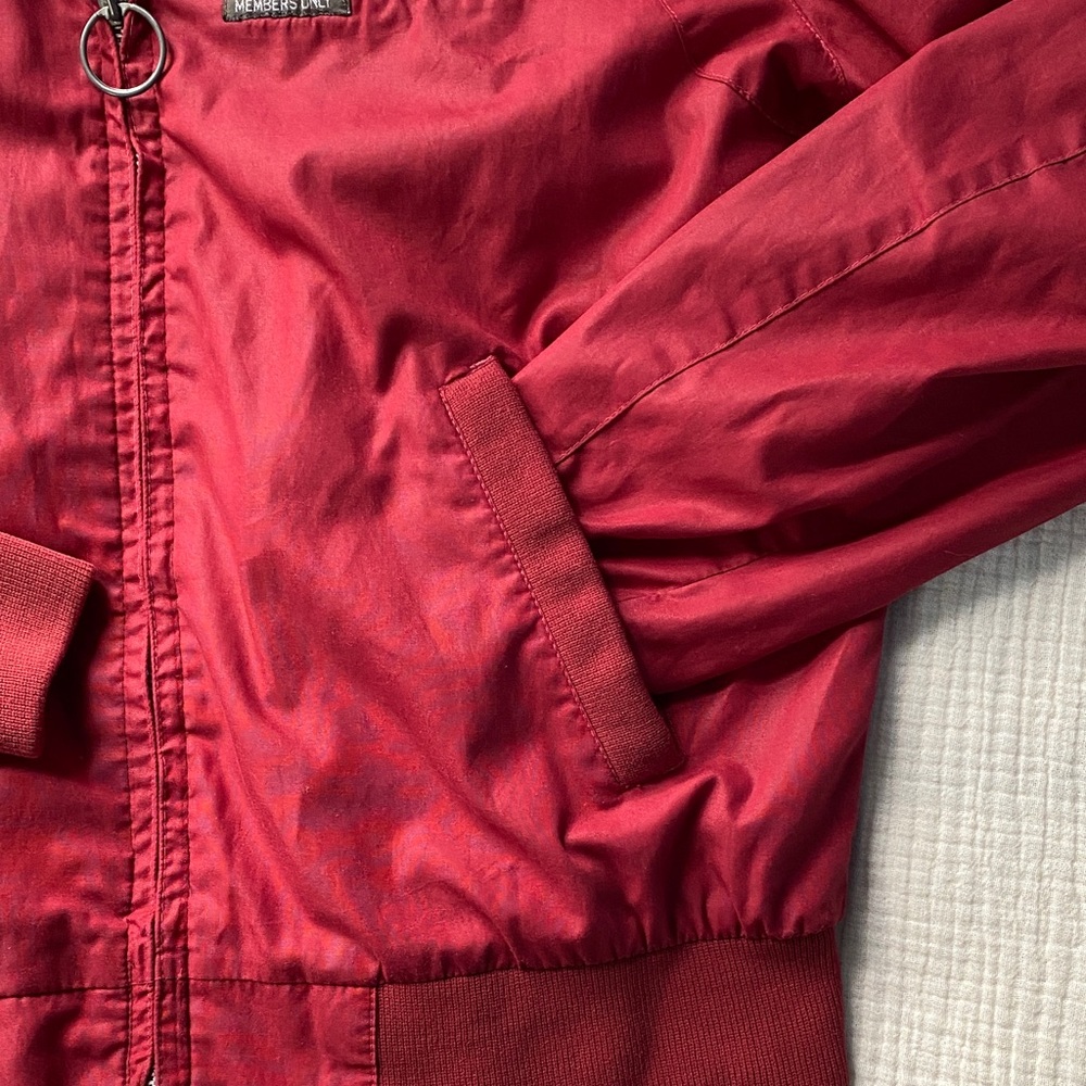 Members Only Crimson Iconic Racer Jacket - Picture 3 of 9